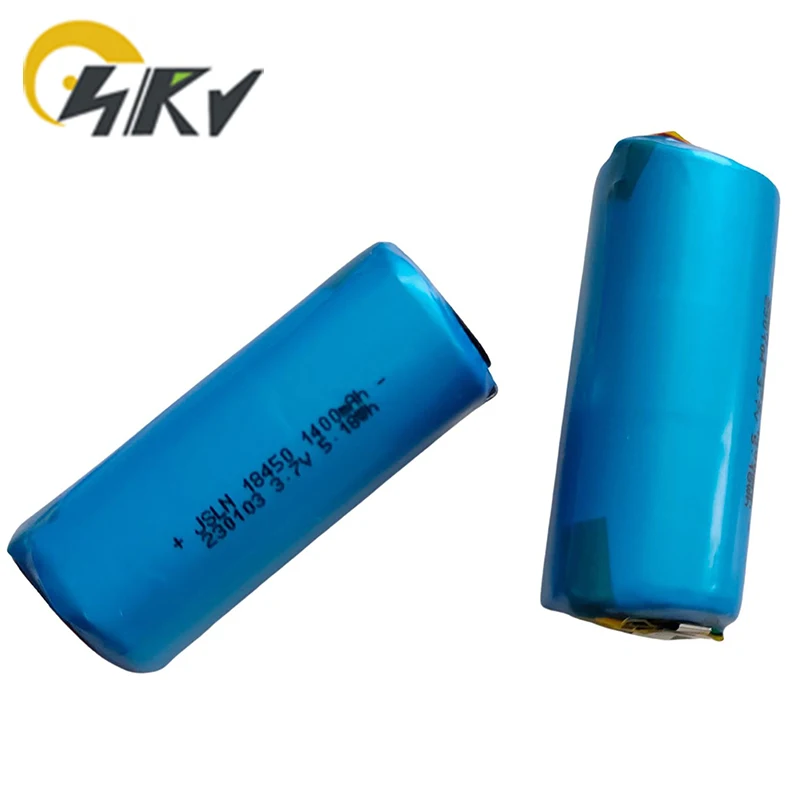 Wysokiej jakości 18450 1400mAh wysoka stawka 3A cylindryczny polimerowy akumulator litowo-elektryczny do E-cig 100% nowy