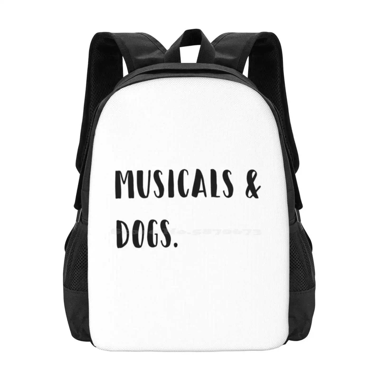 

Musicals &Amp; Dogs Hot Sale Schoolbag Backpack Fashion Bags Musicals Broadway Westend Alexander Hamilton Hamilton Musical