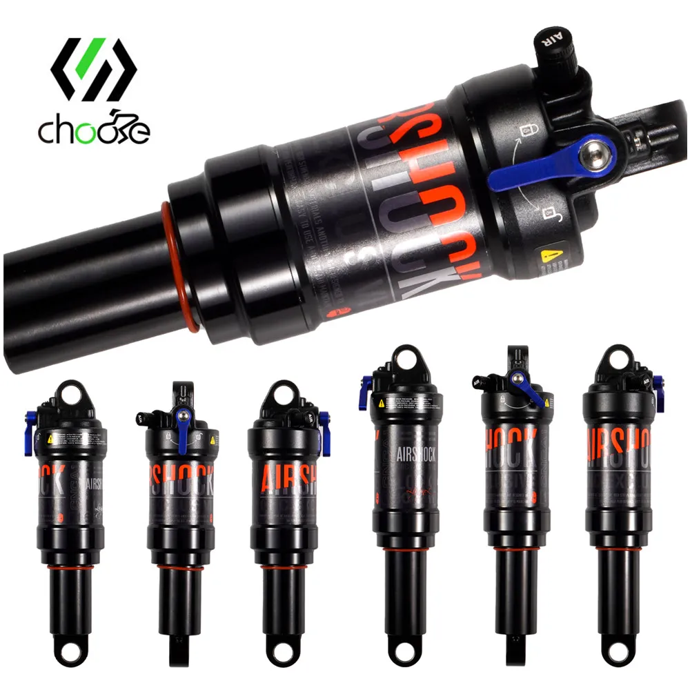 CNC Bicycle Air Rear Shock Absorber 165/190mm Suspension Mountain Bike Lock Out Shock Absorber