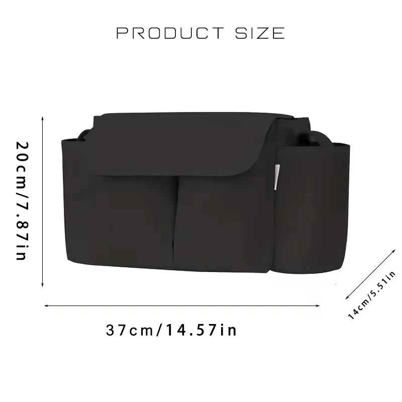 Stroller Organizer Bags Mummy Large Capacity Travel Hanging Bag Bottle Holder Pram Diaper Bags Baby Stroller Accessories image 5