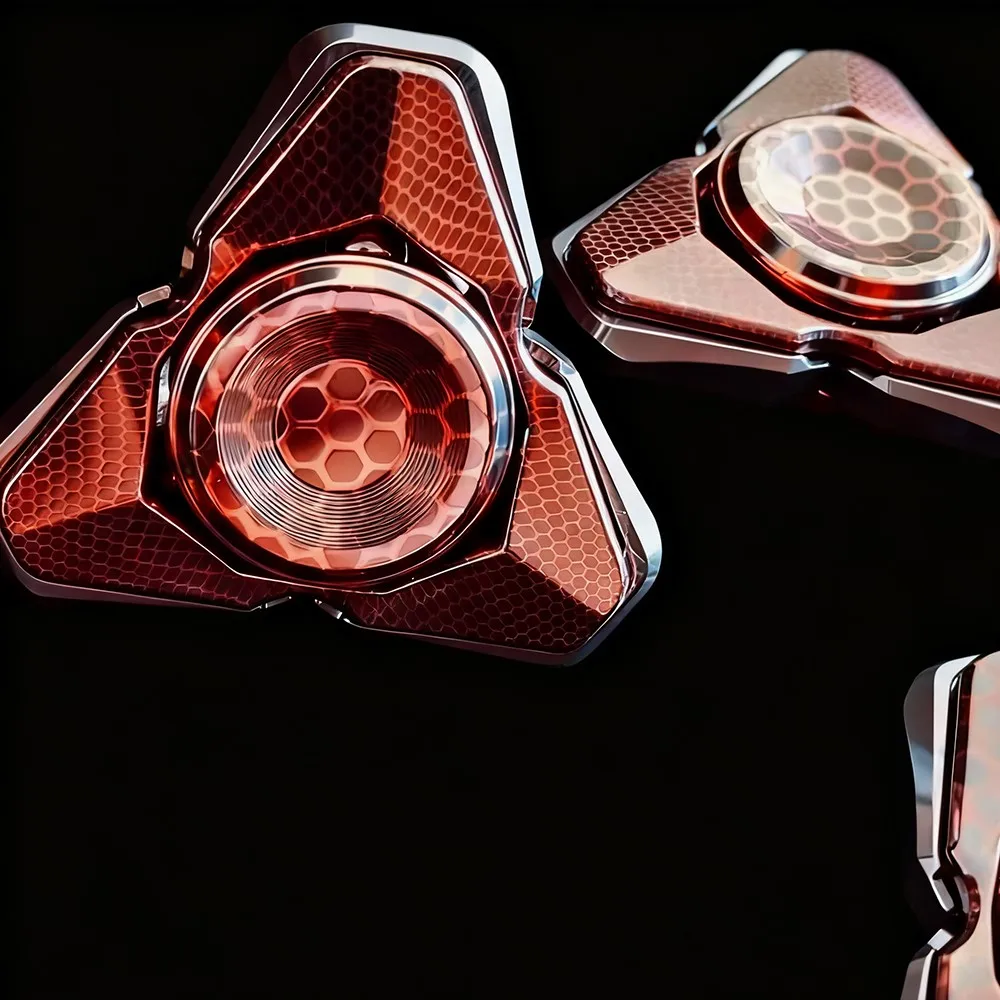 S ONE EDC SUAN Q-S سوبر موصل ضبط الشوكة تململ سبينر مفتوح مسمار الدوران ثلاثة شفرات تململ سبينر #6