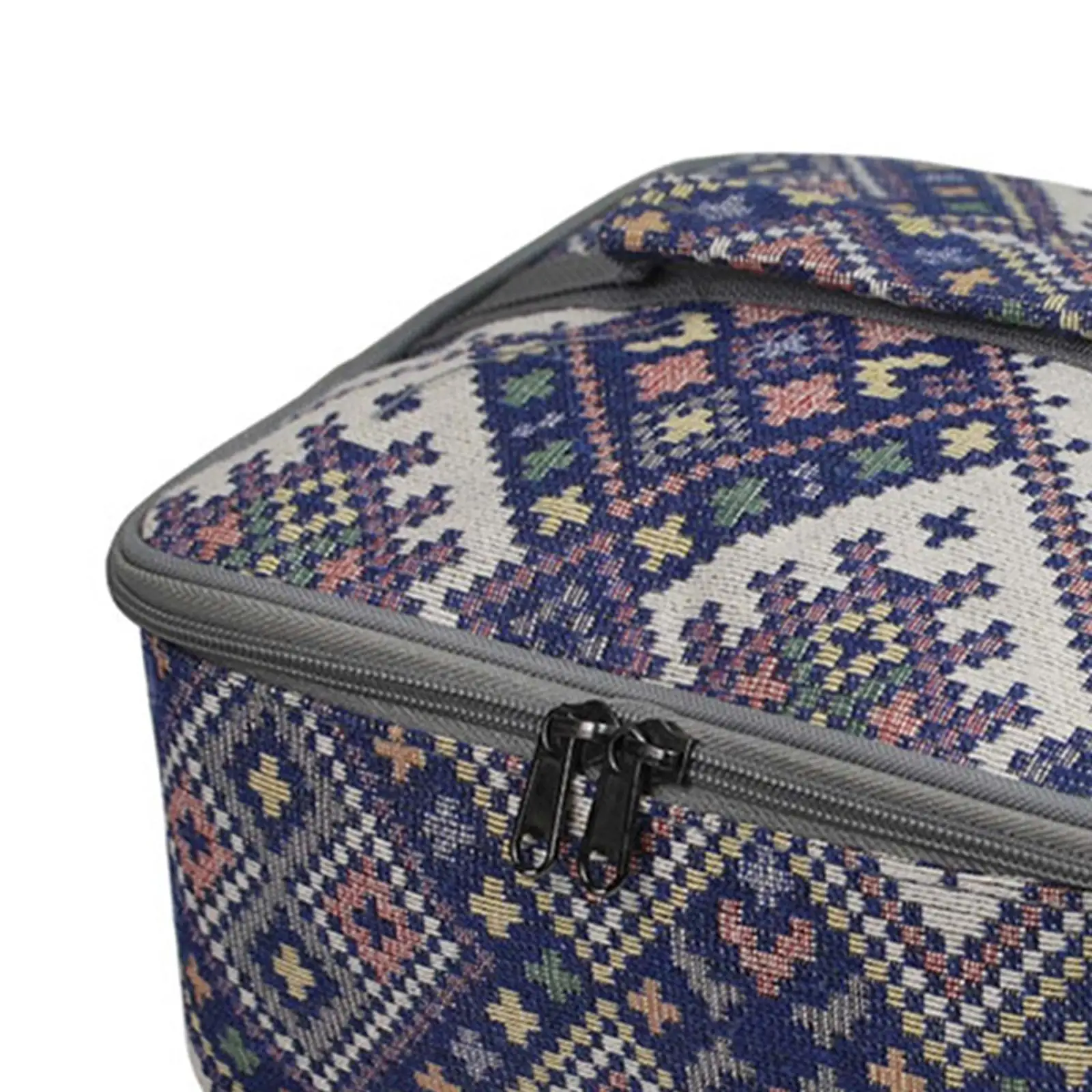 حقيبة تخزين محمولة للتخييم بمقبض كتف وحمل صندوق متنوع وسلة بسحاب #5