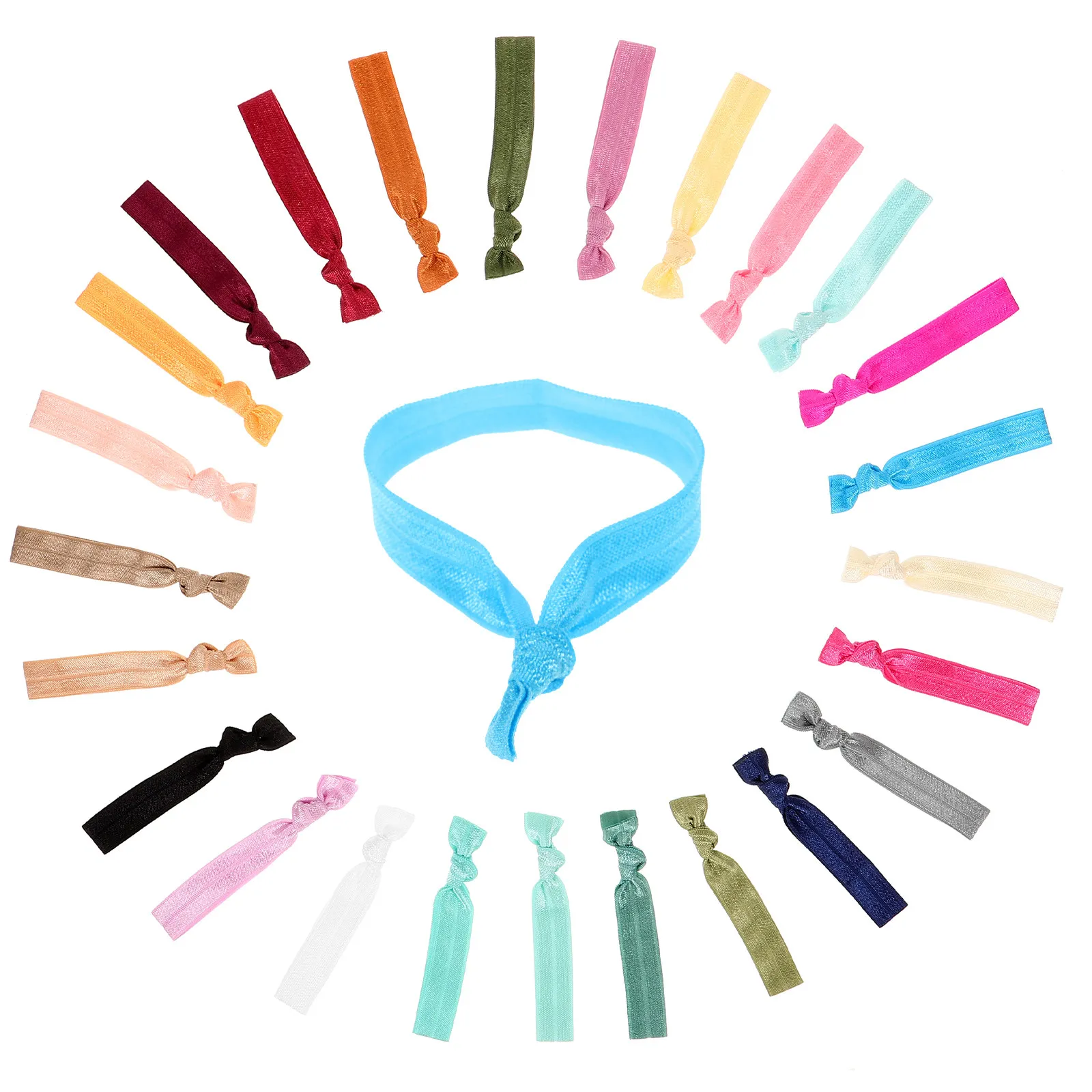 

25 шт. разноцветных эластичных мини-резинок для волос без заломов, маленькие аксессуары для причесок, резинки для хвоста