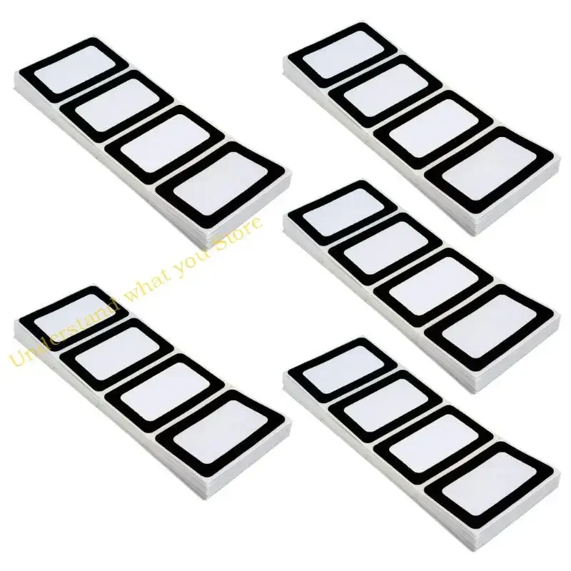 

J60A 300PCS Adhesive Name Labels Black Border Name Sticker Clothing Labels Stickers for Daycare Kindergarten School