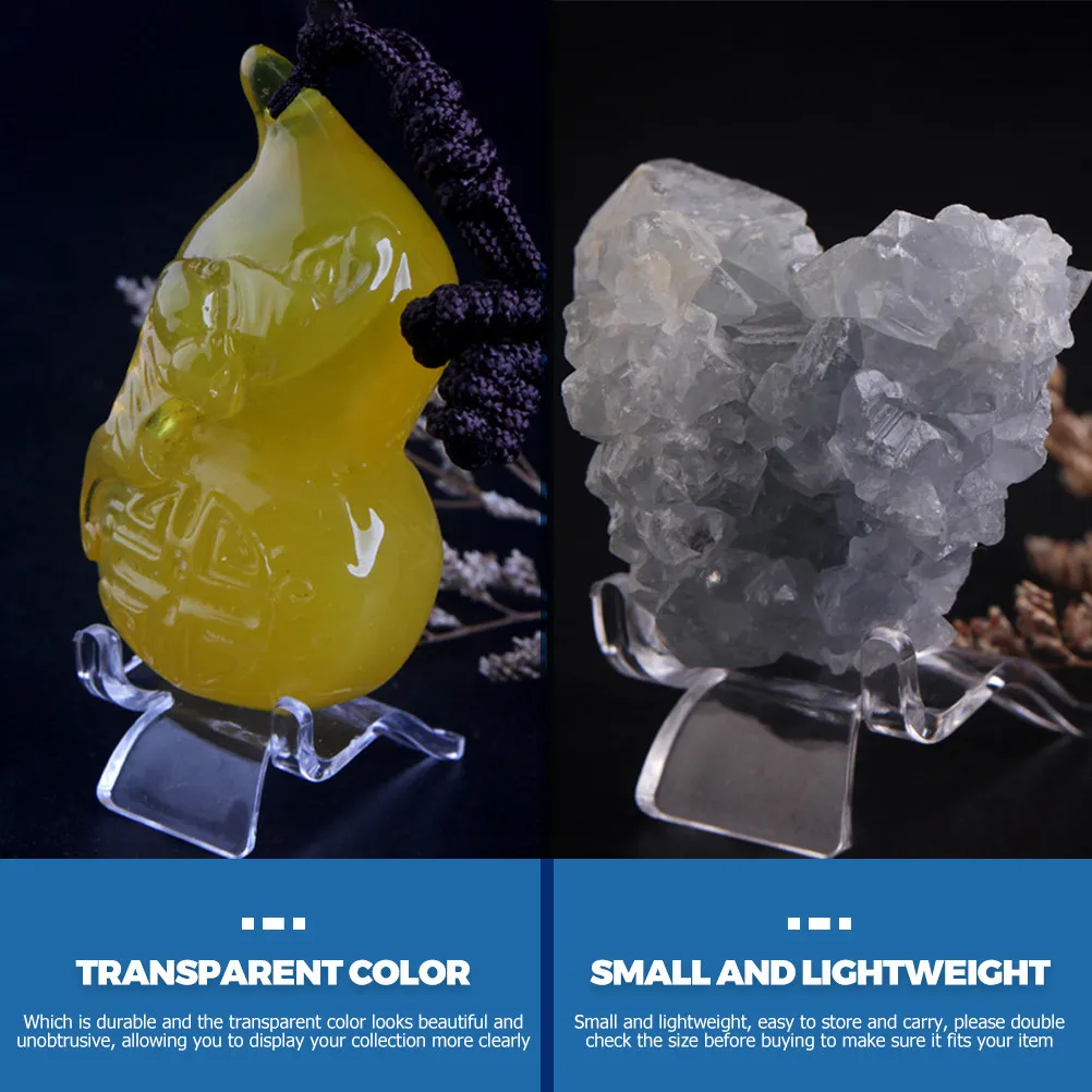 

Набор из 24 акриловых подставок для демонстрации: прозрачные мини-пьедесталы для хранения и демонстрации драгоценных камней, сфер, ювелирных изделий и коллекционных предметов