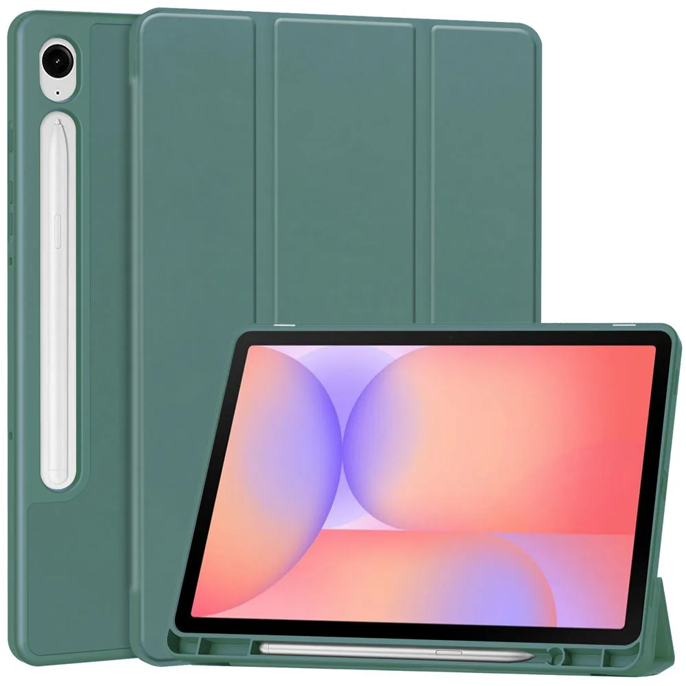 

Для Samsung Galaxy Tab S10 Lite 2025 10,9 "SM-X400 X406B тройной защитный чехол из ТПУ с гнездом для ручки и магнитом для планшета с автоматическим режимом сна