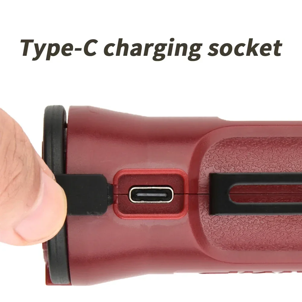 COB Magnet Flashlight Auto Repair LED Light USB Rechargeable 180 Rotate Multifunctional COB Repair Work Light Strong Light Lamp