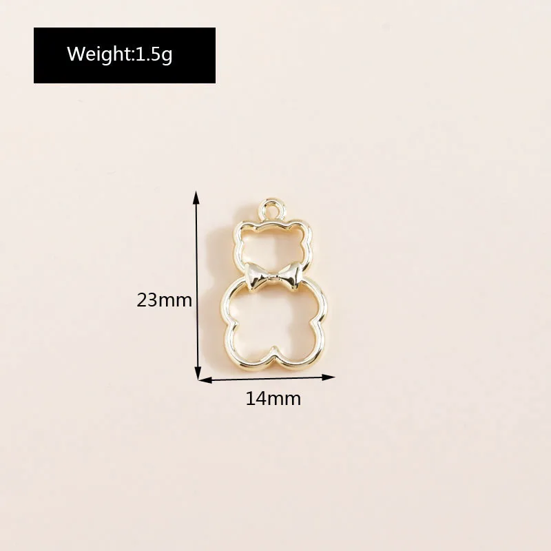 8 Stück süße vergoldete Stern-Mond-Charms, Legierungsanhänger für DIY-Schmuckherstellung, Zubehör, handgefertigte Ohrringe, Halsketten, Großhandel – Detail 7