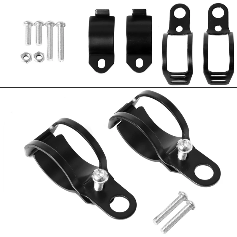 Universal Motorcycle Turn Mounting Bracket with Adjustable & Aluminum for Harley Cruiser Chopper Bike