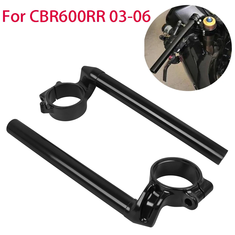 

Motorcycle CBR600RR Adjustable Aluminum Clipon Handle Bars For Honda CBR 600 RR CBR 600RR F5 03-06 Clip On Handlebars Fork Tube