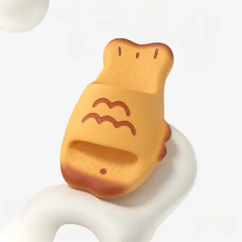 Pantoufles Taiyaki créatives et confortables, semelles épaisses en EVA, pantoufles en forme de poisson, légères et confortables, pantoufles unisexes pour hommes et femmes