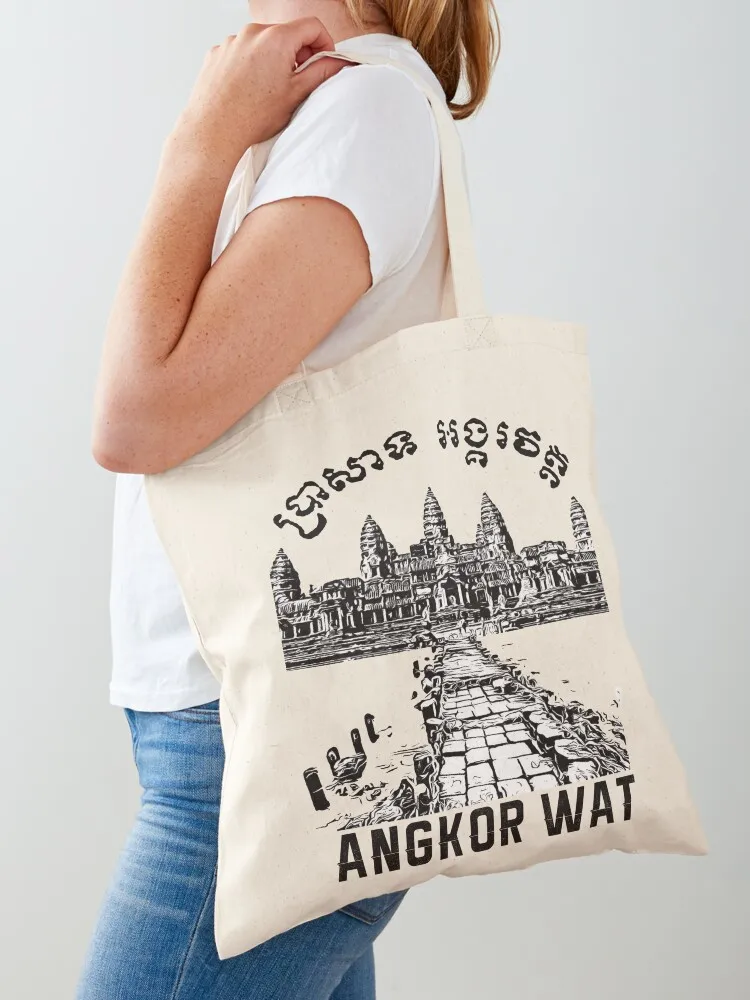 

Angkor Wat Tote Bag Canvas bag for women eco pack Women's shopping bag shopper women canvas