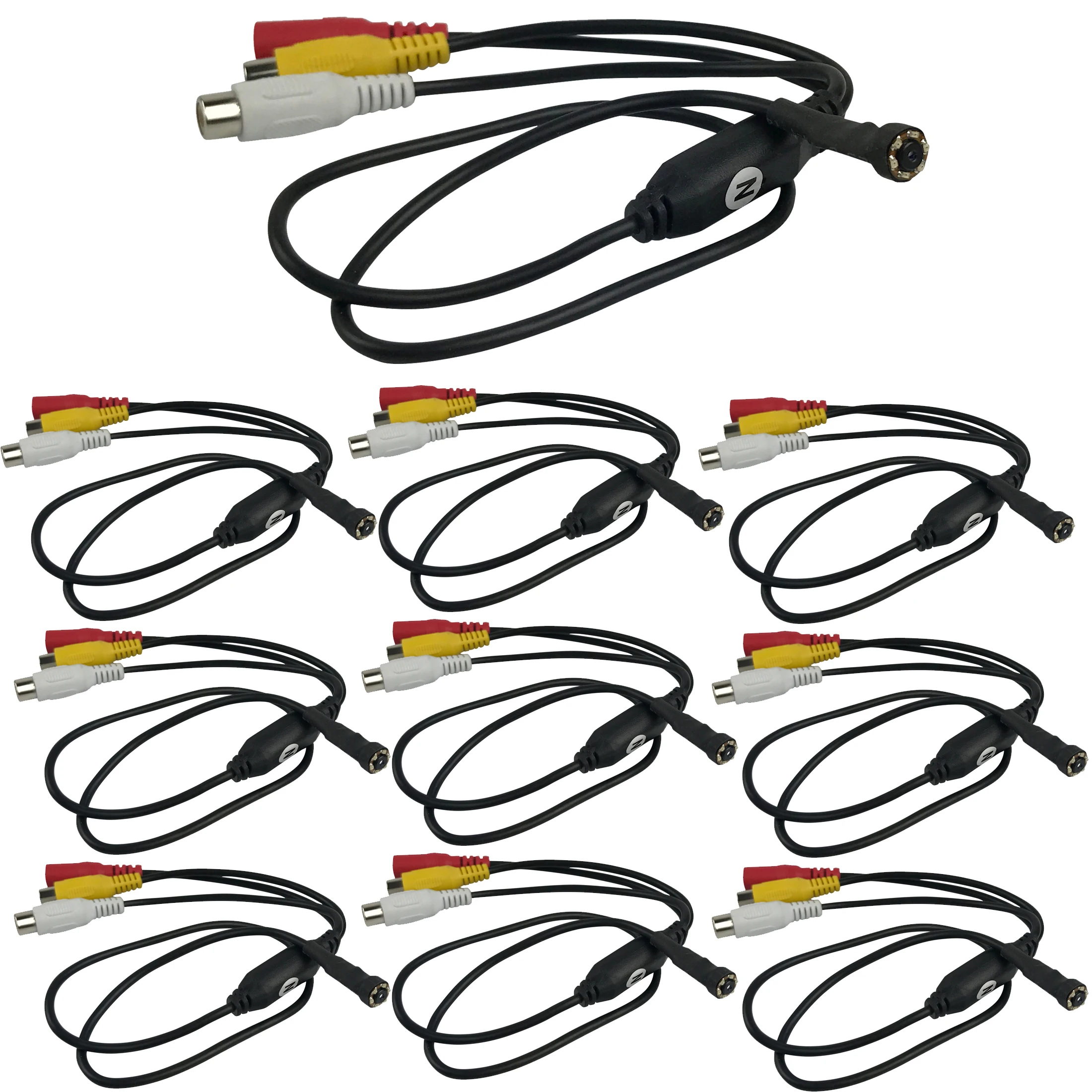 

10 шт./лот CCTV 1/3 CCD 1000TVL 3,6 мм, широкий угол, 6 шт. ИК-светодиод D/N, широкий объектив 90 градусов, мини HD камера наблюдения