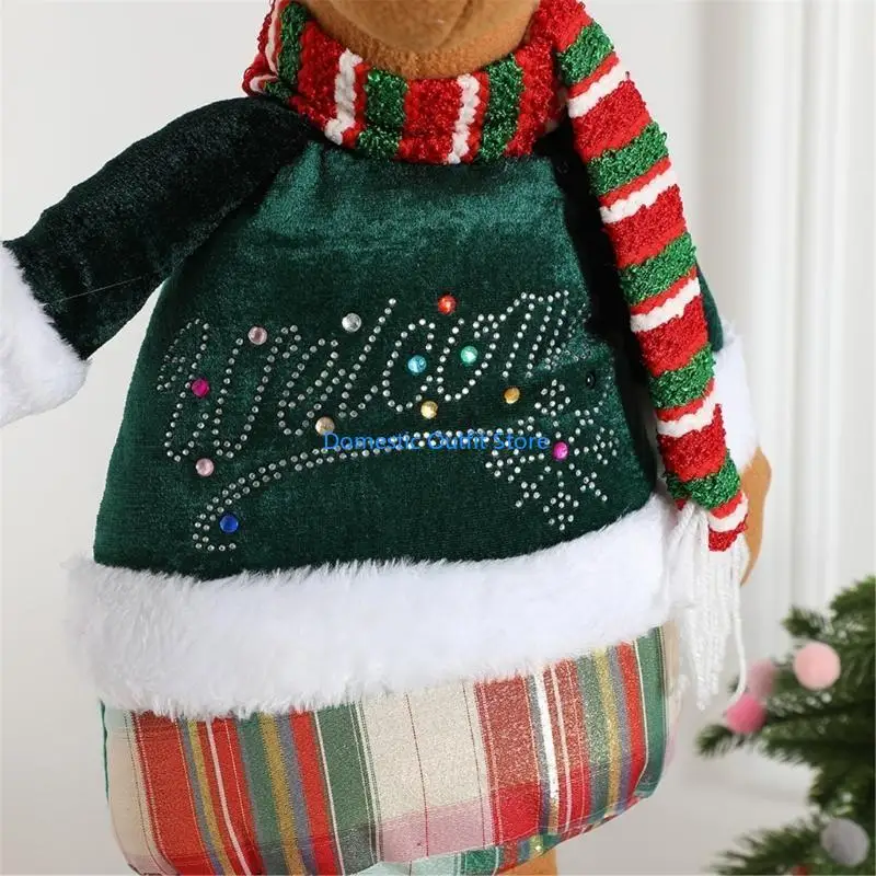 

Adjustable Standing Reindeers Figurine Christmas Window Display Decoration 68TC