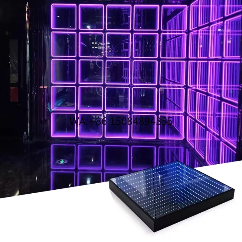 

Twinklight Party Pistas De Baile Magnetic Neon Digital 3D Mirror Led Pixel Dance Floor Wedding Stage Lights