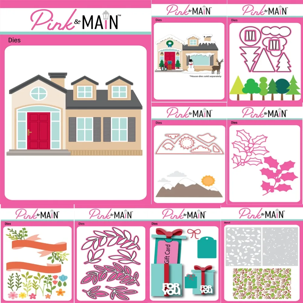 คริสต์มาสตัดโลหะตายสําหรับScrapbookingลายฉลุลายนูนแม่พิมพ์DIYกระดาษฤดูหนาวAdd-On Diesการ์ดหัตถกรรมตัด