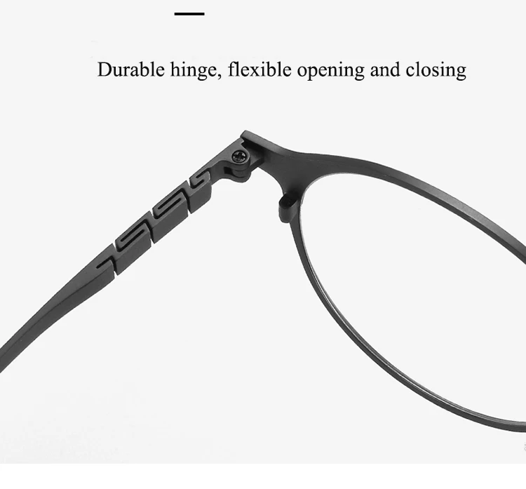 Bclear Titan Brille Rahmen Männer Frauen Retro runde verschreibung pflicht ige Brillen fassungen Mode Myopie optische Brillen Konservierung mittel – Detail 6