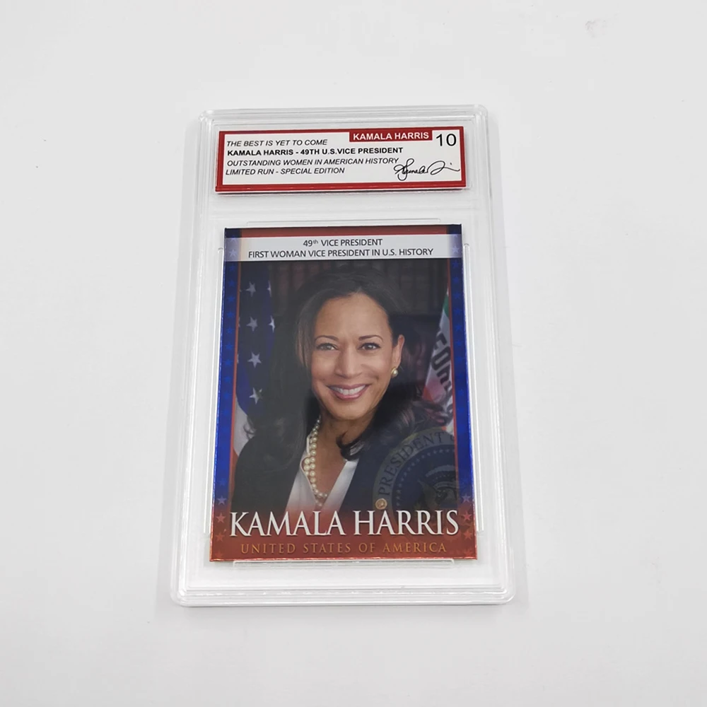 47TH American Kamala Harris First Woman Vice president in  US History CARD  New Commemorate dedicate Card Collection with case