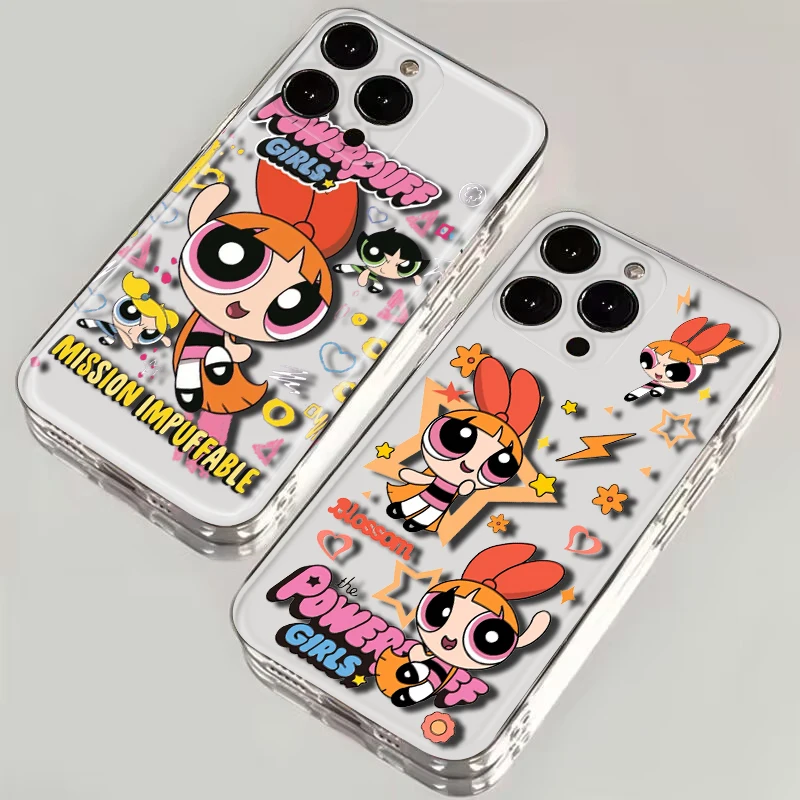 The Powerpuff Girls cute Soft Case for Moto G9 Powe One Pro E12 E22I E22 G52 G42 G32 G22 G23 Z2 Z Play P40 P30 Edge 30