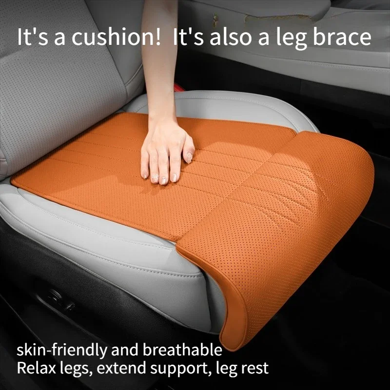 غطاء مقعد السيارة مع الساق موسع دعم وسادة Legrest تنفس وسادة مقعد السيارة الراحة العالمي ل تسلا نموذج 3 Y S X 2025