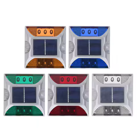Solar Deck Light Solar Road Stud Light Cast Aluminium Alloy for Driveway Step Sidewalk Stair Outdoor IP68 Waterproof Road Marker