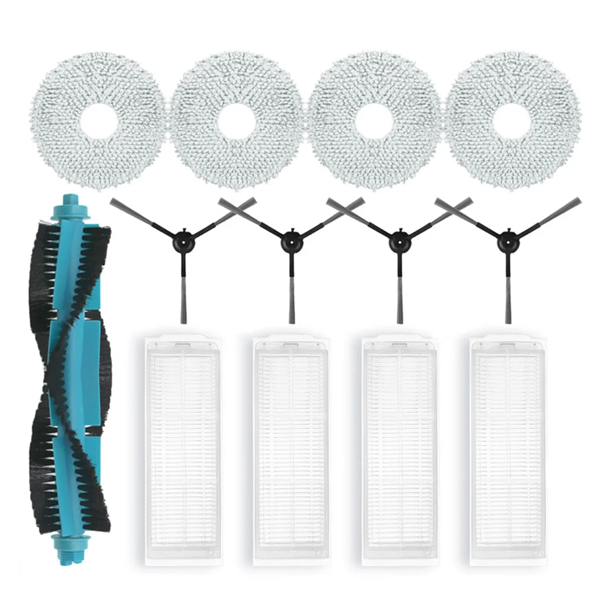 13 шт. запасные части для пылесоса Cecotec Conga 11090 Spin Revolution, основная щетка с фильтром Hepa, ткань для швабры — A19G