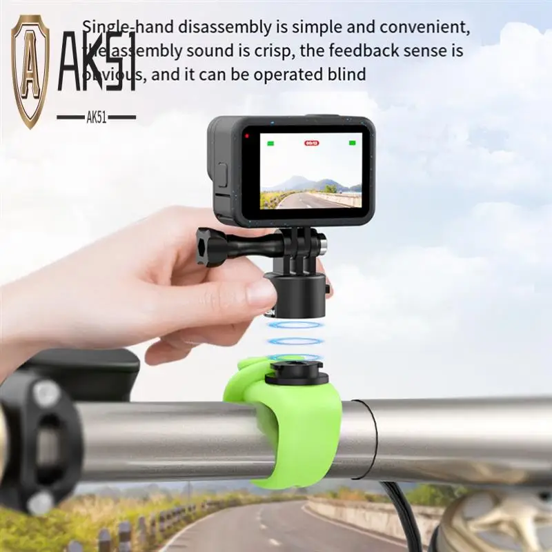 

AK51-TELESIN Action Camera Mount Silicone Adjustable Mini Flexible Bracket For Gopro Insta360 Action Camera Accessories