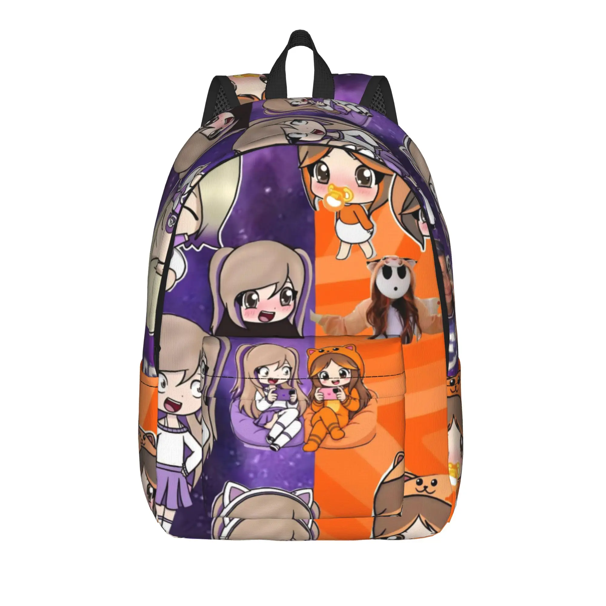 Lyna Vallejos Gamer Backpack for Men Women Casual Student Work Daypack  Laptop Computer Canvas Bags Sports
