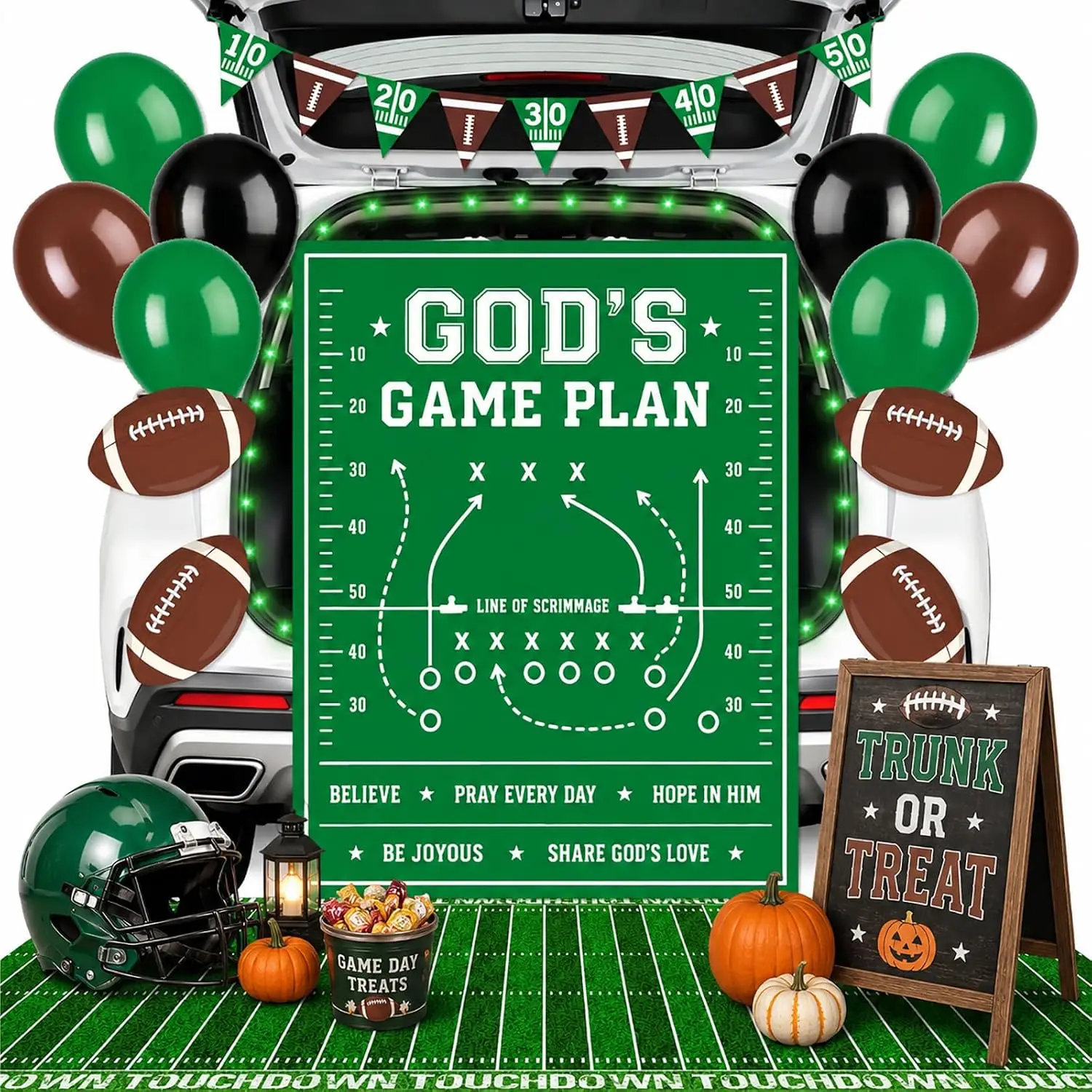 Halloween Religious Trunk or Treat Car Decoration Kit