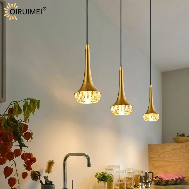 Lampe LED suspendue en verre au design nordique moderne, luminaire décoratif d'intérieur, idéal pour un salon, une salle à manger, une salle d'étude, une chambre à coucher, une table de chevet ou un Bar