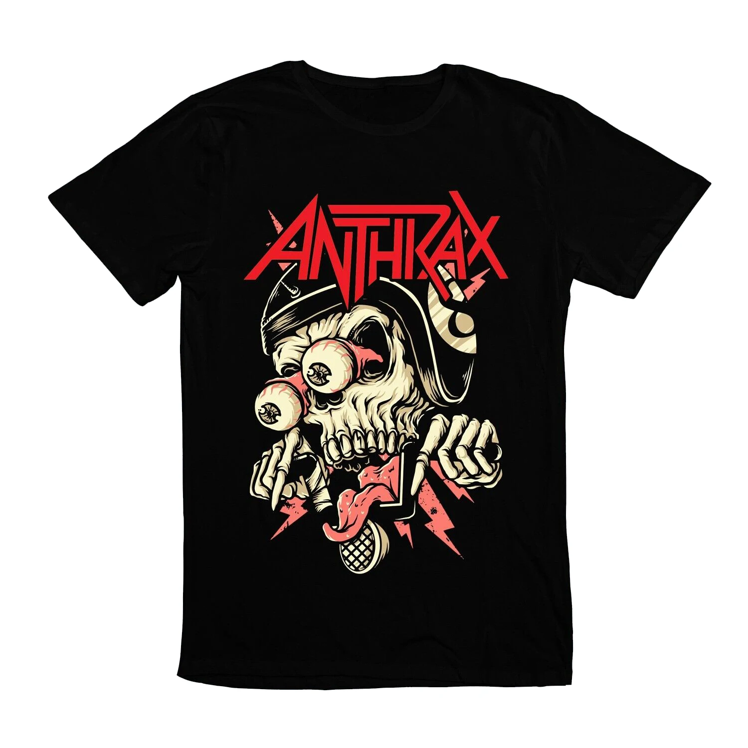 Anthrax Thrash Heavy Metal Hard American Rock Music Band Skull Cool Tee T-shirt 8