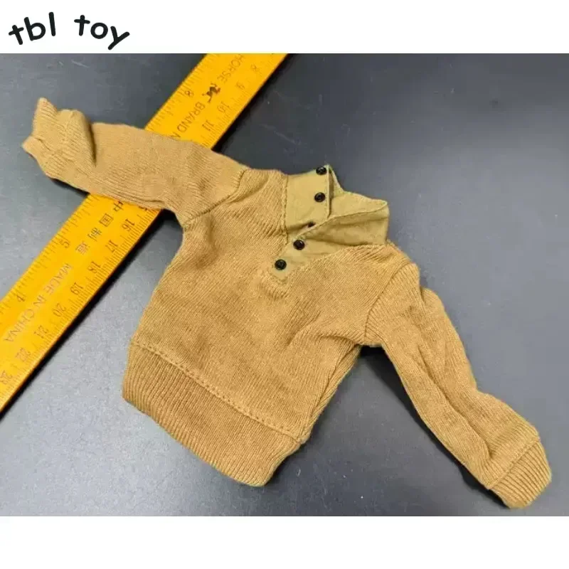 

1/6 Scale Male Soldier American Army Sweater World War II Stand Collar Sweater Clothes for 12'' Action Figures Body