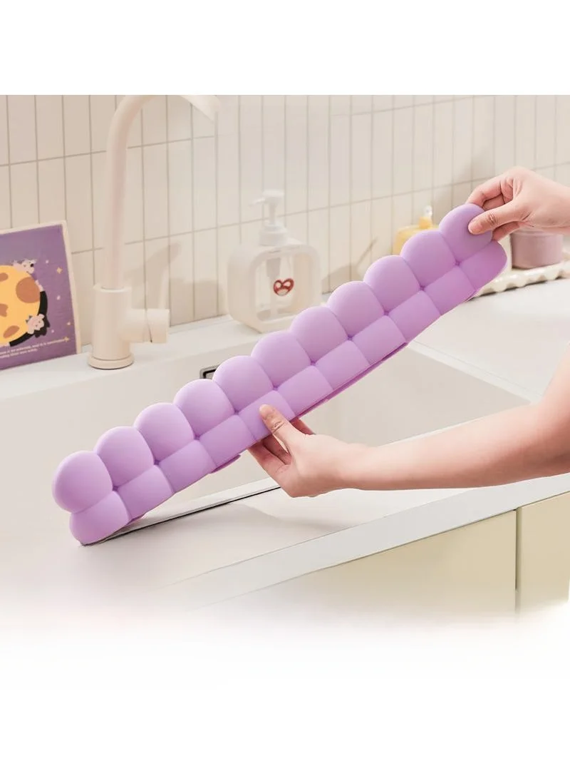 クラウドリングシリコン製水バリア-キッチンシンクエッジ吸盤式水止め-スプラッシュ防止-簡単清掃-アイランドホームデコレーション