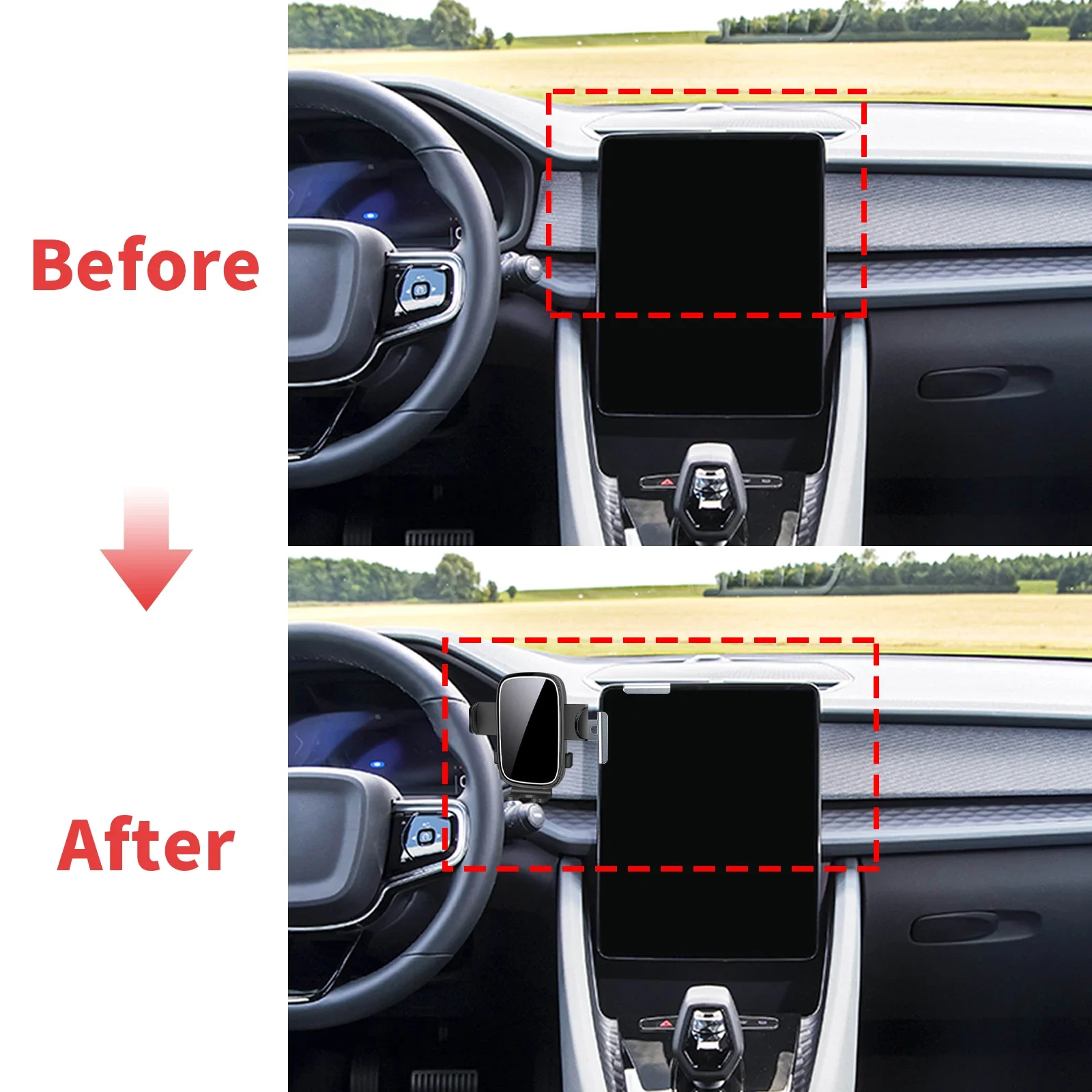 for Polestar 2 2020-2023 2024 2025 2026 2027 RHD LHD Vehicle-Specific Phone Holder Mount Car GPS Stand Easy Fix Auto Accessories
