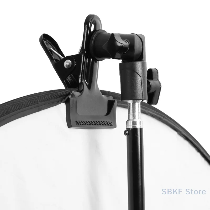 

Reflector Clamp Clip Holder Light Stand Attachment 1/4" To 3/8" Screw Mount Swivel Adapter For Photo Studio Reflector&Background