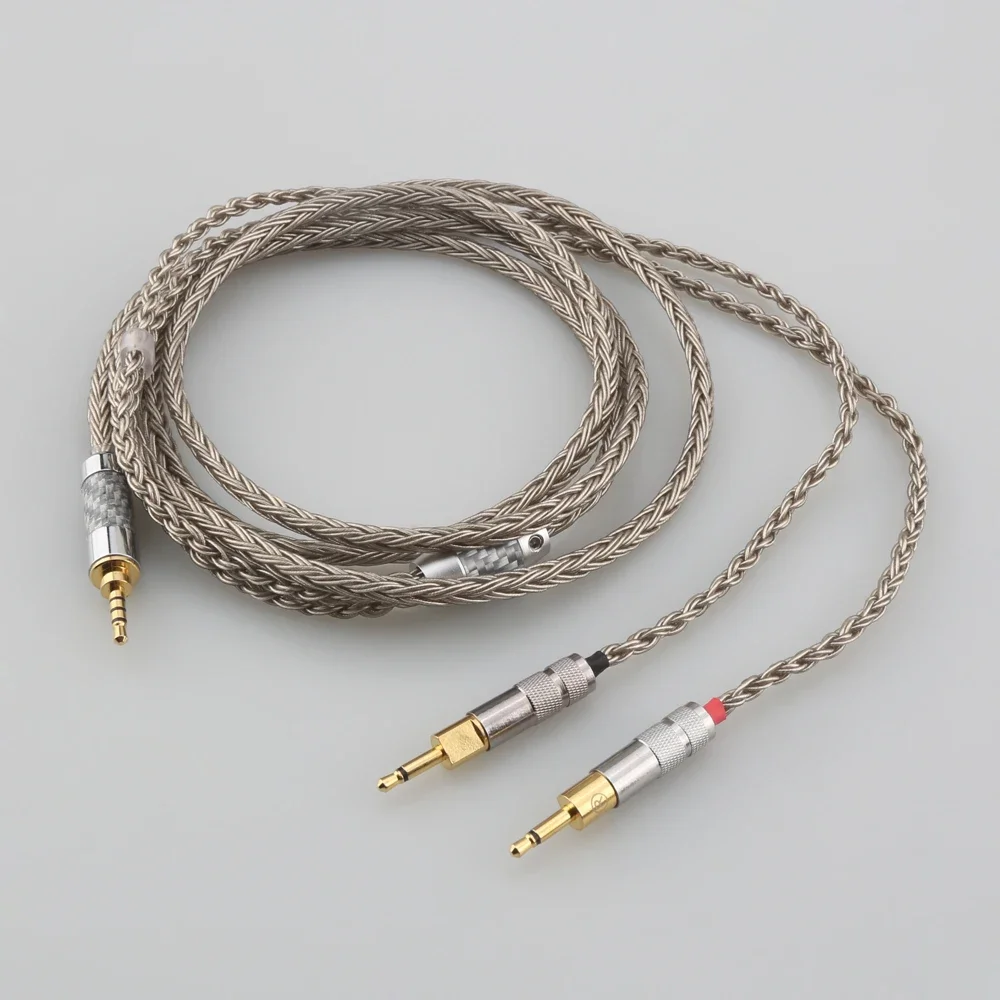 HiFi Balance 2,5/3,5 mm XLR 4,4 Stecker auf Dual 2,5 mm 16 Kerne Kopfhörer-Kopfhörerkabel für HD 700 Sennheiser HD700 NW ZX300A