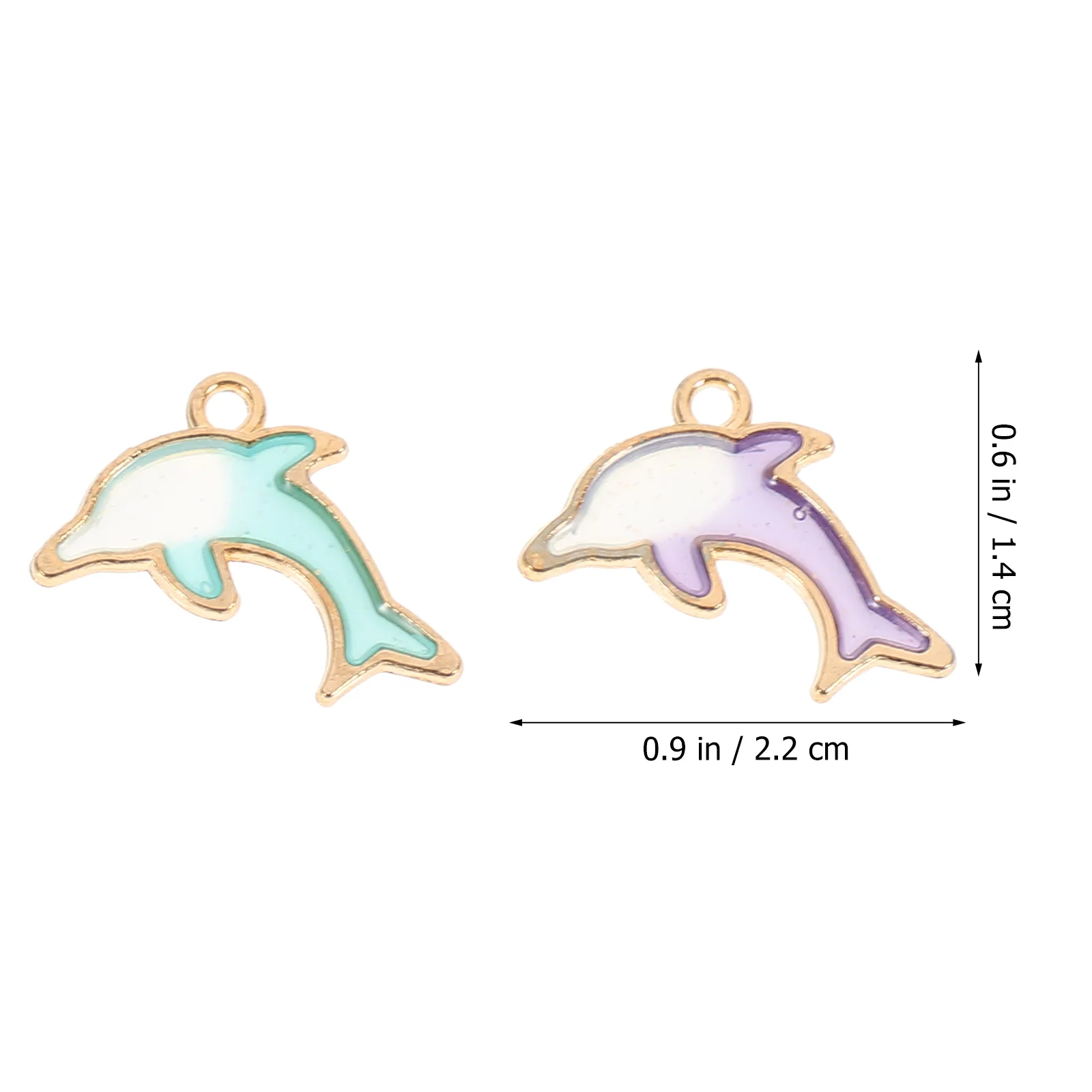 

20 Pcs Dolphin Pendant Charms DIY Jewelry Accessories Bracelet Necklace Earrings Craft Zinc Alloy Durability Creative