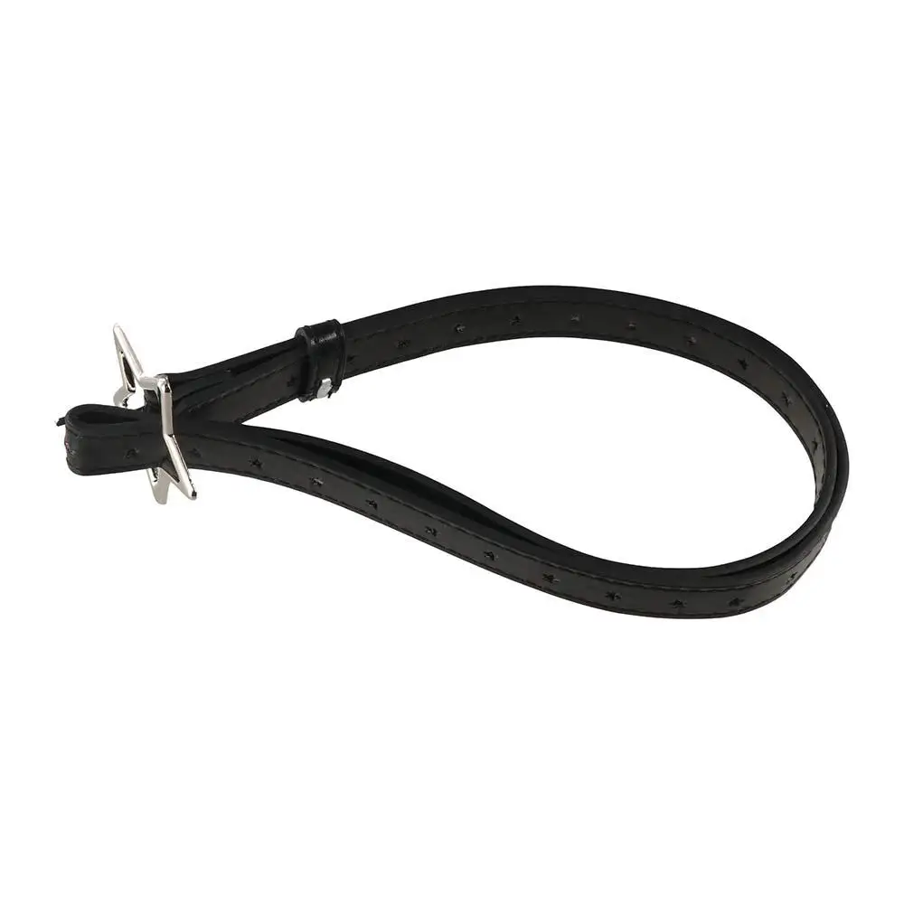 Punk Heart Five-point Star Waistband Adjustable PU Leather Star Belt Waist Belt Korean Style Women Waist Belt Pants Decor