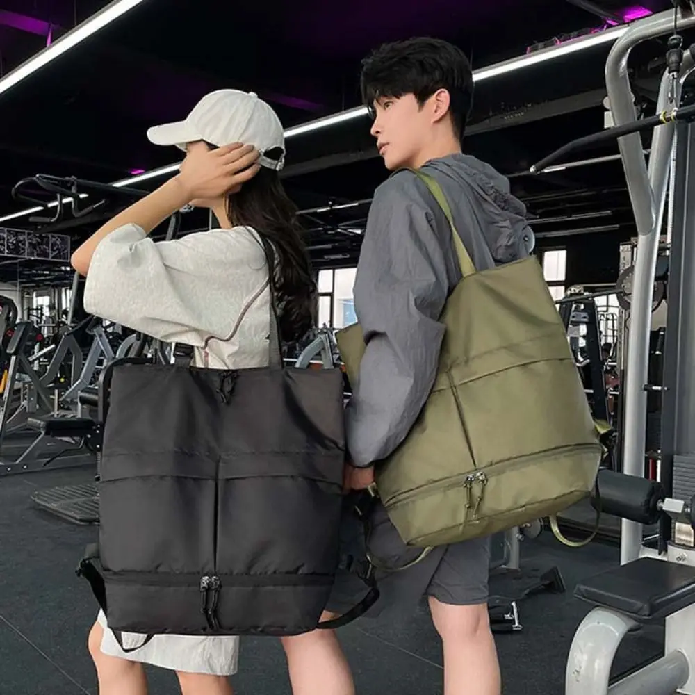 حقيبة ظهر قابلة للطي من قماش أكسفورد مقاومة للماء بسعة كبيرة حقيبة كتف للياقة البدنية حقيبة يد محمولة لطلاب المدارس حقيبة ظهر للنساء