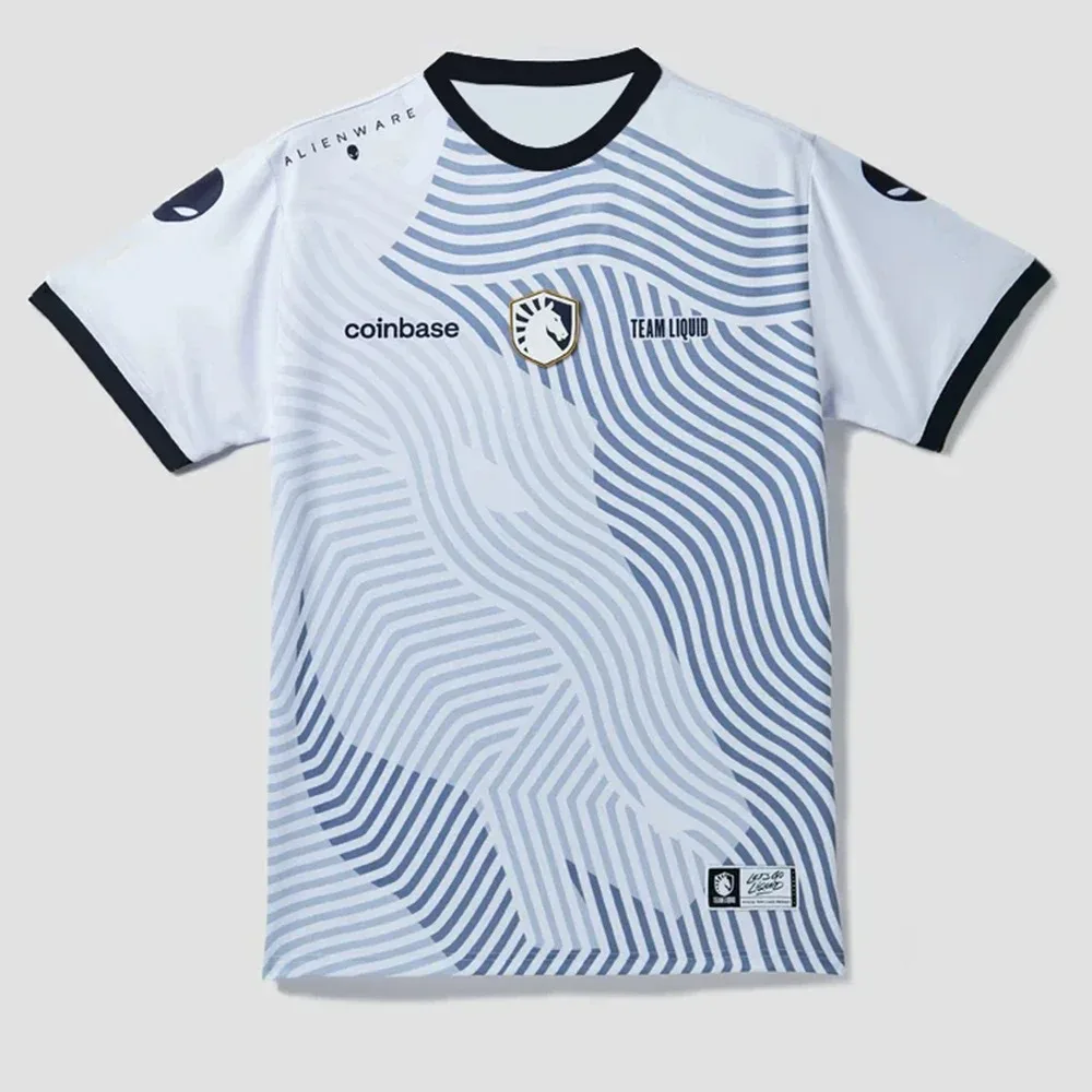 

В 2025 году новая командная форма для киберспорта Liquid Team, дышащая мужская футболка CSGO League of Legends TL Sports с круглым вырезом