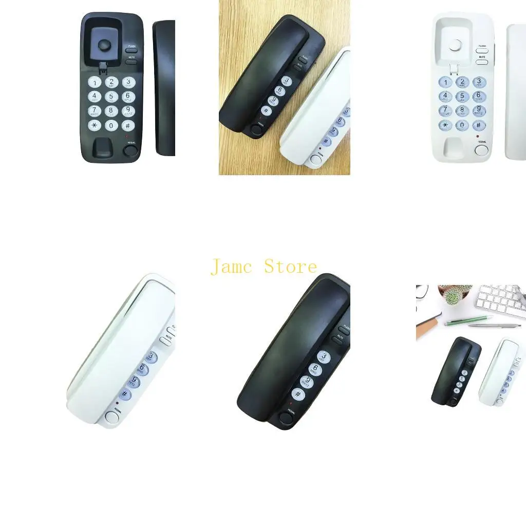 LX0B Landline Telephone Desktop Telephone Wall Mount Telephone Caller Telephone