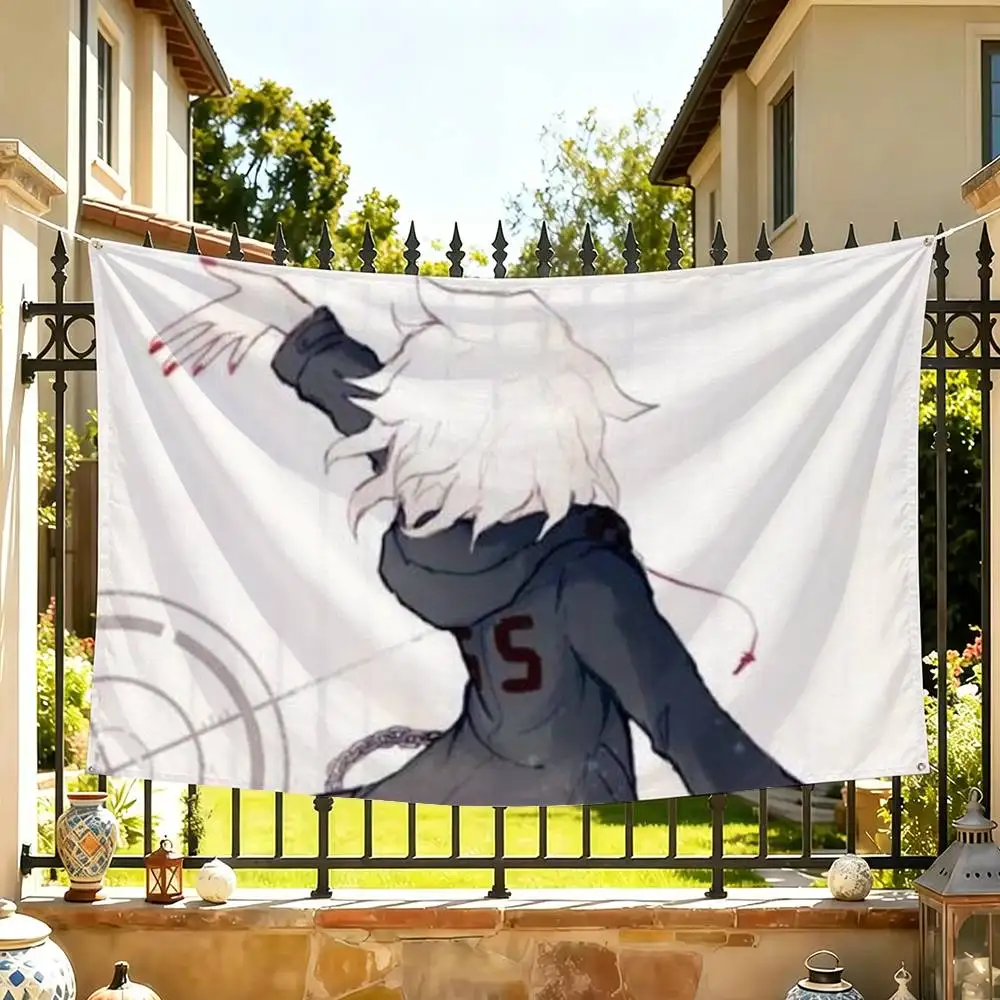 Danganronpa Game Nagito Komaeda  Flag Suitable For Party Club Outdoor Interior Wall Decoration Banner Fans Gift