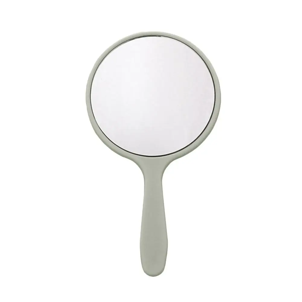 Hand Held Round Mini Makeup Mirror, Espelho de bolso para menina, portátil, Viagem, H6M5