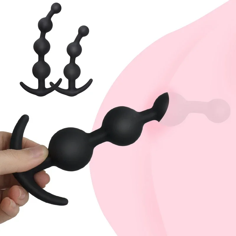 Silicone Anal Beads Big Balls G-Spot Stimulating Butt Plug Dilator Expansion Dildo Masturbator Adult Sex Toys For Woman Men