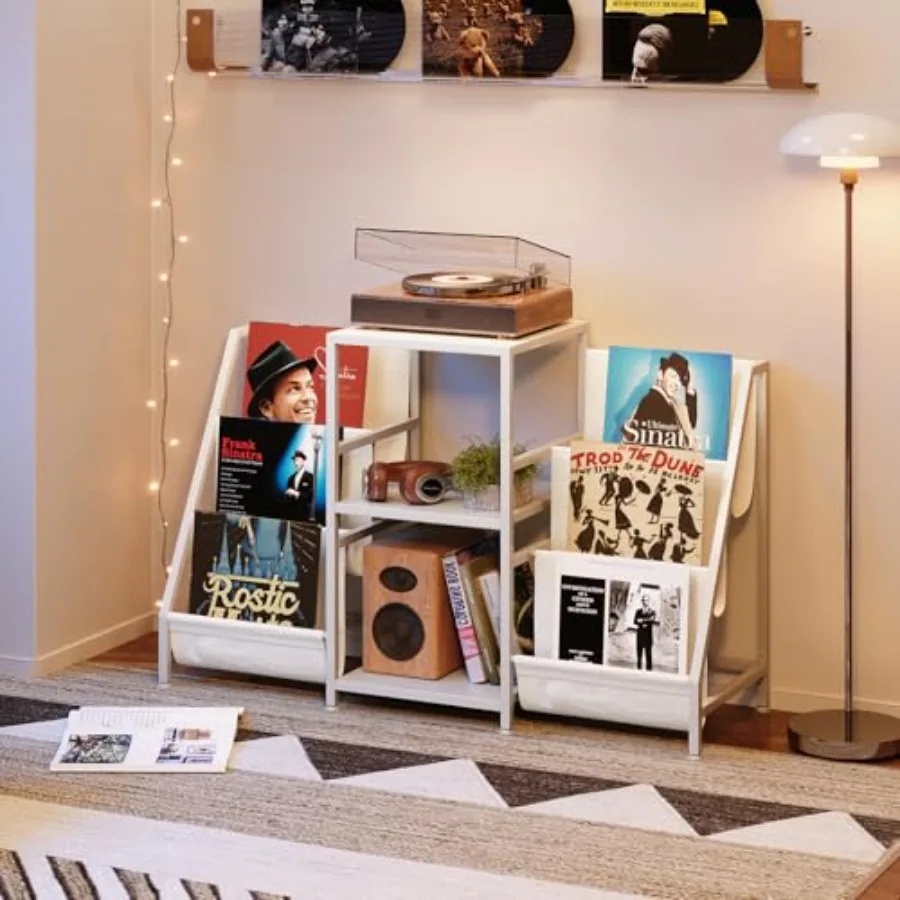 

Record Player Stand Turntable Stand with 3-Tier Vinyl Record Storage Record Player Table for 280 Albums End Table with Vinyl Di