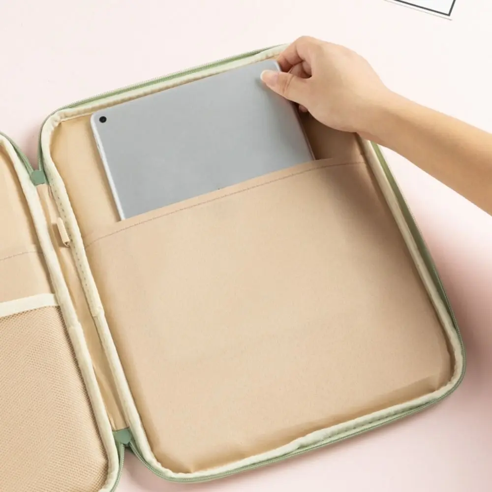Tablet Pouch Tablet Sleeve Bag 7.9-12.9 inch Shockproof Handbag Case Storage Bag Multi Pockets for iPad Pro/Samsung/ Xiaomi