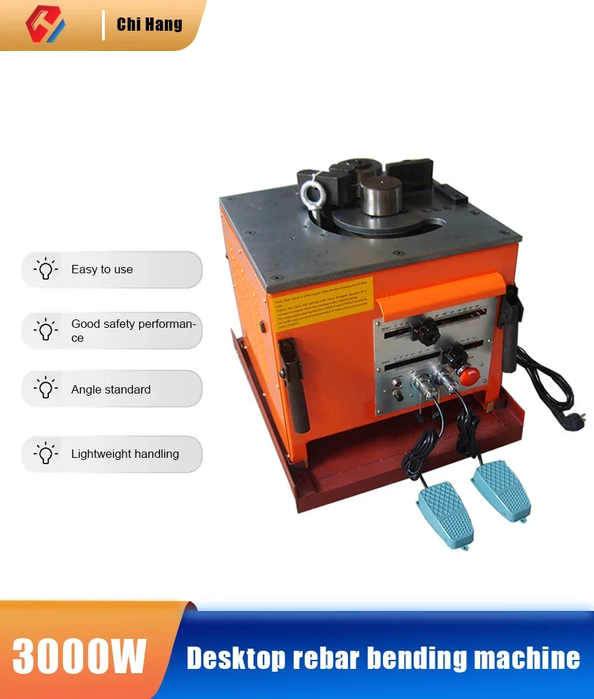 RB-32 Desktop Rebar Bending Machine 6-32mm Portable Electric Hydraulic Rebar Bending Machine 110V-220V