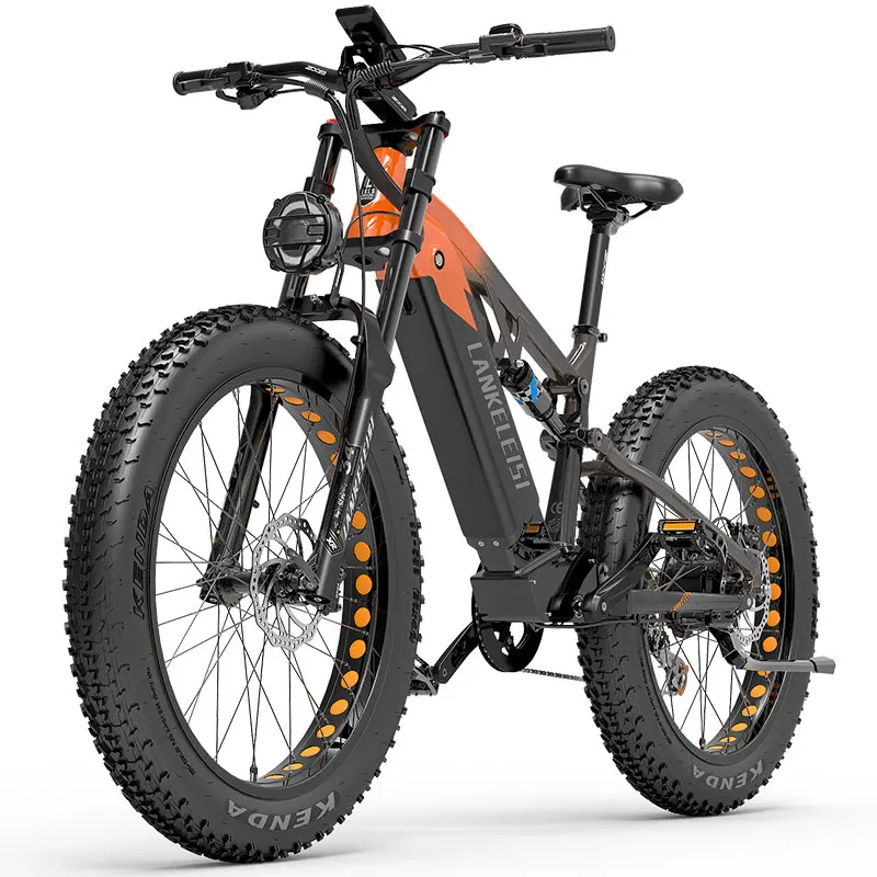 LANKELEISI-Electric Bicycle with Lithium Battery RV800 48V 20Ah 750W BAFANG Motor 26x4.0 Inches Fat Tire 150km Electric Bike