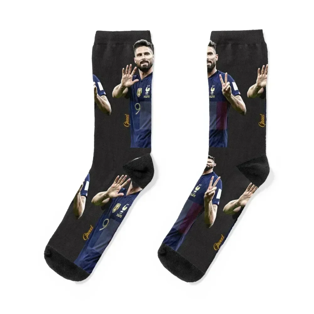 

Olivier Giroud Socks compression hiphop aesthetic hip hop Luxury Woman Socks Men's cycling Stockings Soccer Male Socks Women's