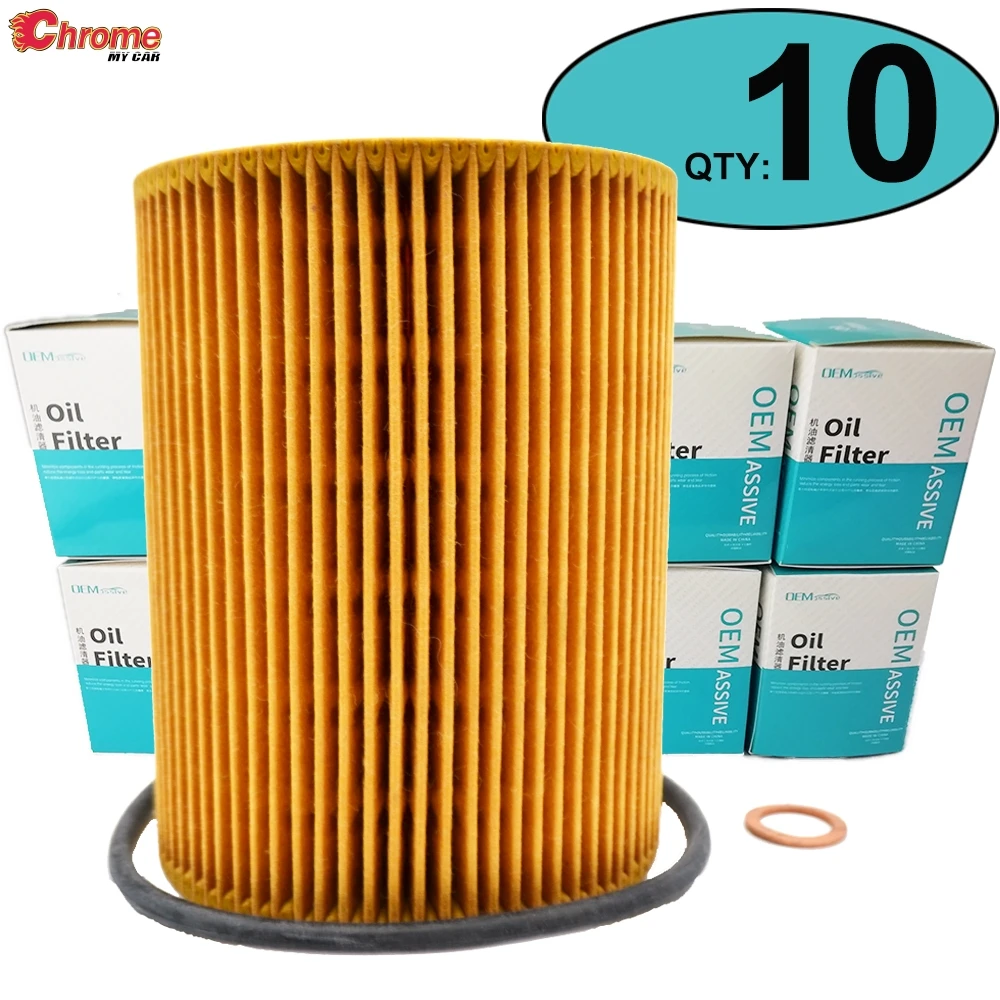 Ten(10) 11427512300 Oil Filters For BMW Z3 E36 1997 1998 1999 2000 / Z4 E85 2003 - 2005 /330i 2001 2002 2003 2004 2005